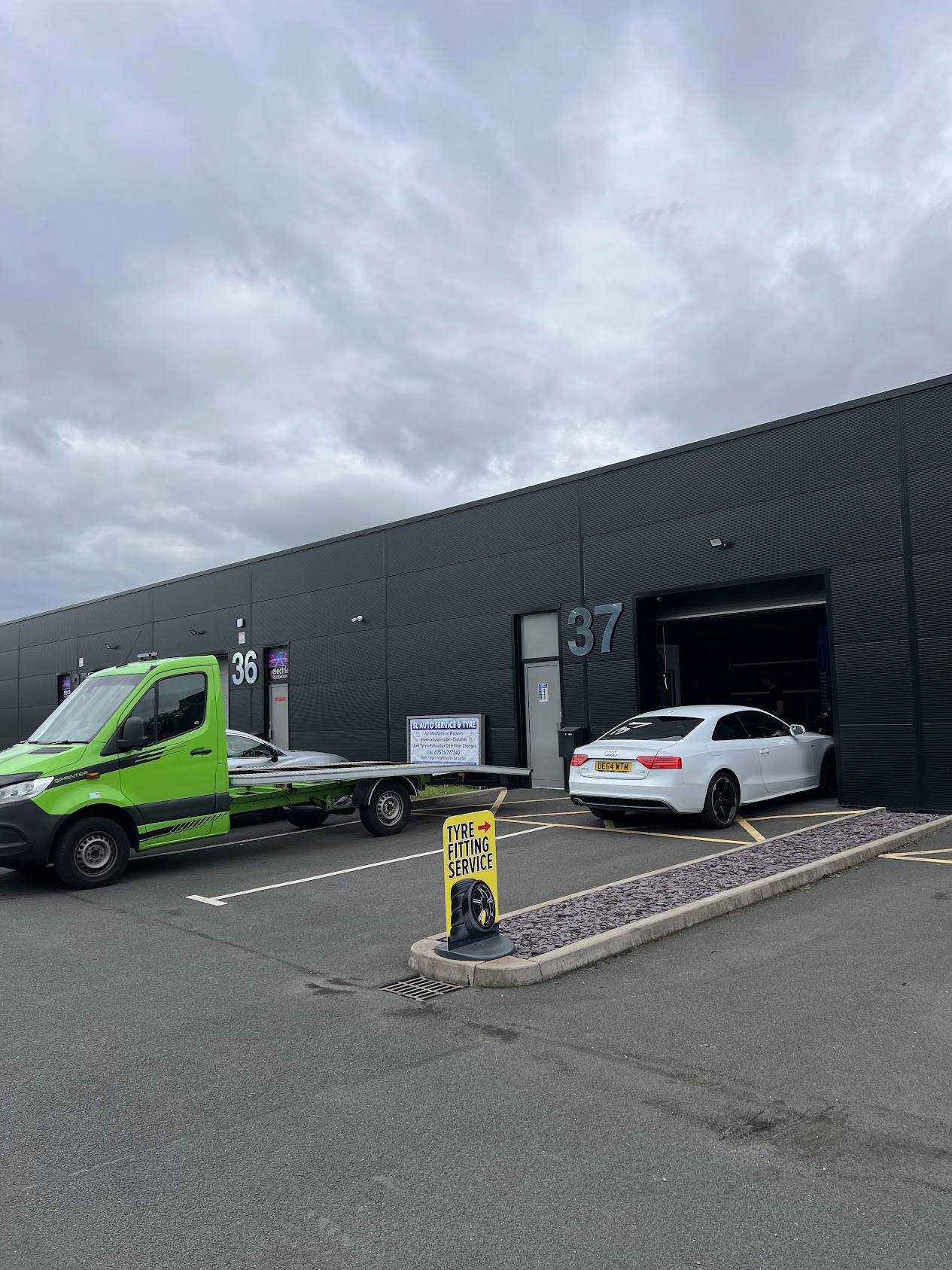 SL Auto Service & Tyres garage exterior in Market Drayton