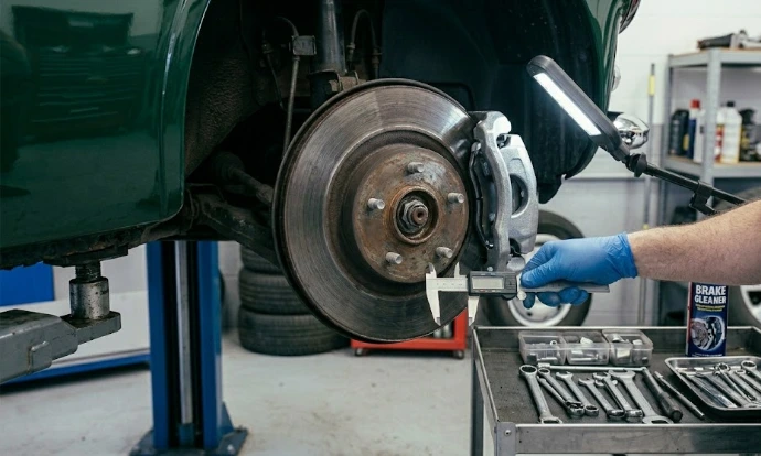 Brake pad replacement at SL Auto Service &amp; Tyres in Market Drayton